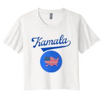 Blue Dot In A Red State Nebraska Vote Kamala Harris Walz2024 Women's Crop Top Tee