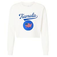 Blue Dot In A Red State Nebraska Vote Kamala Harris Walz2024 Cropped Pullover Crew