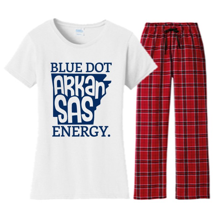 Blue Dot In A Red State Arkansas Vote Kamala Harris Waltz 24 Women's Flannel Pajama Set