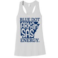 Blue Dot In A Red State Arkansas Vote Kamala Harris Waltz 24 Women's Racerback Tank