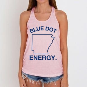 Blue Dot In A Red State Arkansas Vote Kamala Harris Walz 24 Women's Knotted Racerback Tank