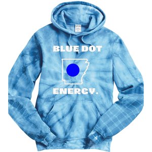 Blue Dot In A Red State Arkansas Vote Kamala Harris Walz Tie Dye Hoodie