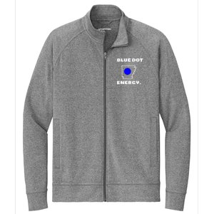 Blue Dot In A Red State Arkansas Vote Kamala Harris Walz Stretch Full-Zip Cadet Jacket