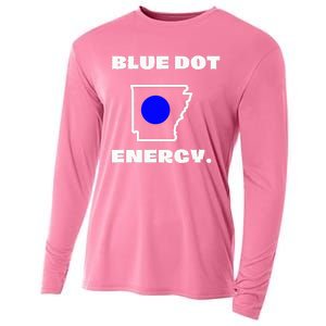 Blue Dot In A Red State Arkansas Vote Kamala Harris Walz Cooling Performance Long Sleeve Crew