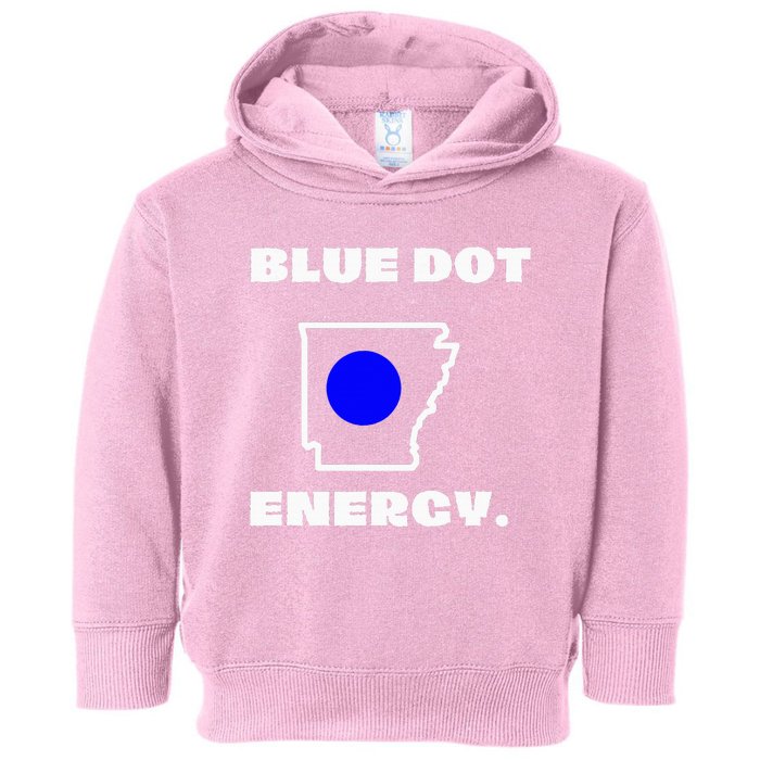 Blue Dot In A Red State Arkansas Vote Kamala Harris Walz Toddler Hoodie