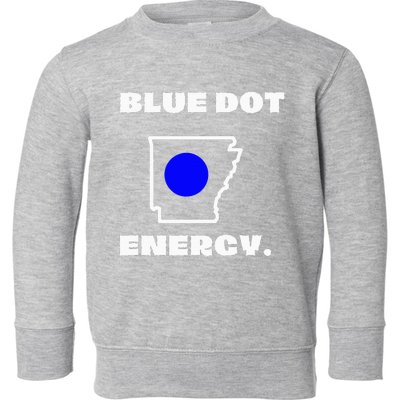 Blue Dot In A Red State Arkansas Vote Kamala Harris Walz Toddler Sweatshirt