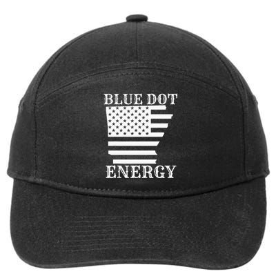 Blue Dot In A Red State Nebraska Vote Kamala 7-Panel Snapback Hat