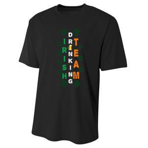 Beer Drunk Irish Drinking Team Clover Saint Patricks Day Performance Sprint T-Shirt