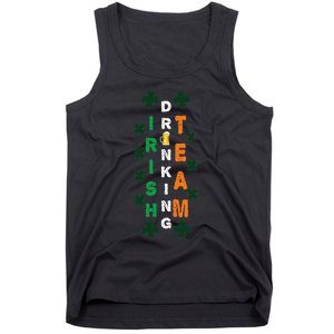 Beer Drunk Irish Drinking Team Clover Saint Patricks Day Tank Top