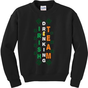 Beer Drunk Irish Drinking Team Clover Saint Patricks Day Kids Sweatshirt