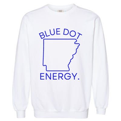 Blue Dot In A Red State Arkansas Vote Kamala Harris Walz 24 Garment-Dyed Sweatshirt