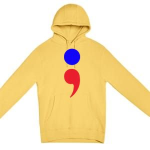 Blue Dot In A Red State Nebraska Vote Kamala Harris Walz Premium Pullover Hoodie