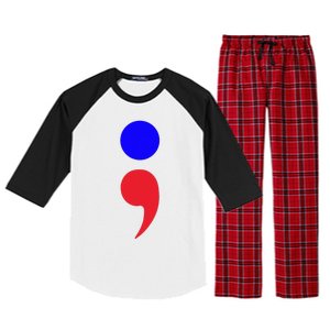 Blue Dot In A Red State Nebraska Vote Kamala Harris Walz Raglan Sleeve Pajama Set