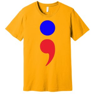 Blue Dot In A Red State Nebraska Vote Kamala Harris Walz Premium T-Shirt