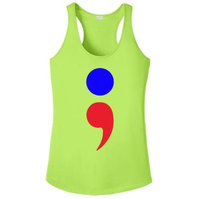 Blue Dot In A Red State Nebraska Vote Kamala Harris Walz Ladies PosiCharge Competitor Racerback Tank