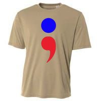 Blue Dot In A Red State Nebraska Vote Kamala Harris Walz Cooling Performance Crew T-Shirt