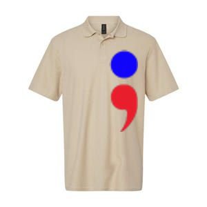 Blue Dot In A Red State Nebraska Vote Kamala Harris Walz Softstyle Adult Sport Polo