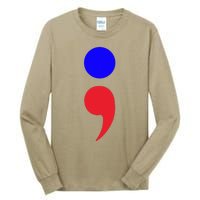 Blue Dot In A Red State Nebraska Vote Kamala Harris Walz Tall Long Sleeve T-Shirt