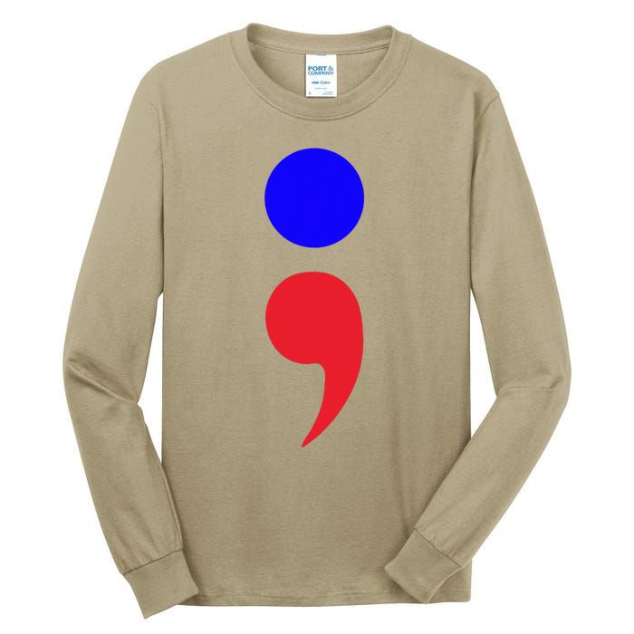 Blue Dot In A Red State Nebraska Vote Kamala Harris Walz Tall Long Sleeve T-Shirt