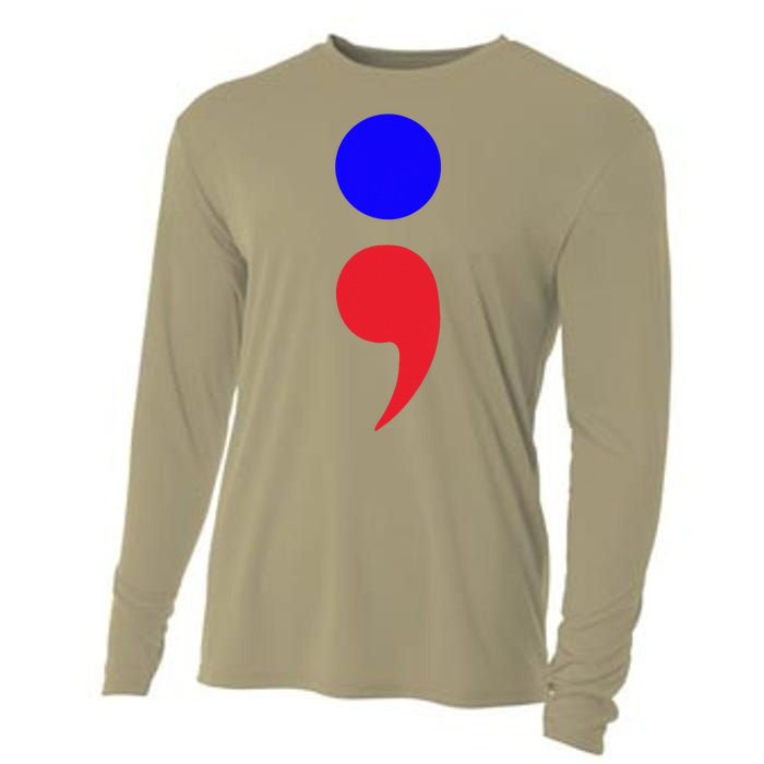 Blue Dot In A Red State Nebraska Vote Kamala Harris Walz Cooling Performance Long Sleeve Crew