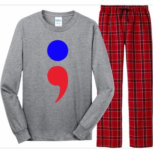 Blue Dot In A Red State Nebraska Vote Kamala Harris Walz Long Sleeve Pajama Set