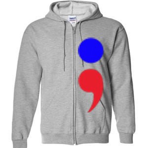 Blue Dot In A Red State Nebraska Vote Kamala Harris Walz Full Zip Hoodie