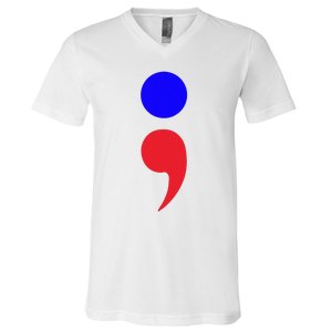 Blue Dot In A Red State Nebraska Vote Kamala Harris Walz V-Neck T-Shirt