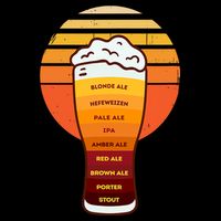 Beer Diversity In A Beer Glass With Foam Retro Beer Types Backpack