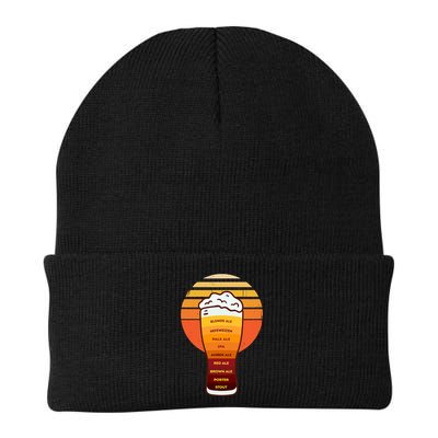 Beer Diversity In A Beer Glass With Foam Retro Beer Types Beanie