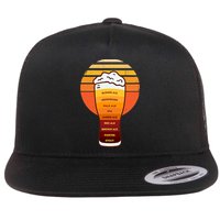 Beer Diversity In A Beer Glass With Foam Retro Beer Types Flatbill Hat