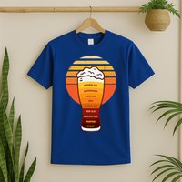 Beer Diversity In A Beer Glass With Foam Retro Beer Types T-Shirt