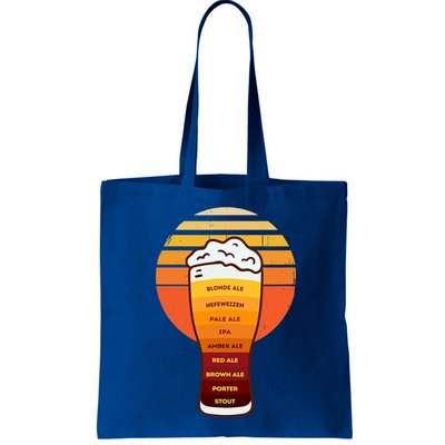 Beer Diversity In A Beer Glass With Foam Retro Beer Types Bag