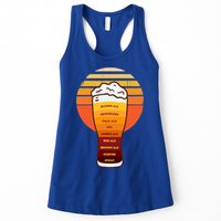 Beer Diversity In A Beer Glass With Foam Retro Beer Types Womens Tank Top