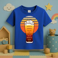 Beer Diversity In A Beer Glass With Foam Retro Beer Types Toddler T-Shirt