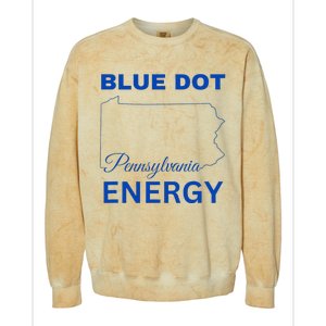 Blue Dot In A Red State Pennsylvania Vote Blue Dot Energy Colorblast Crewneck Sweatshirt