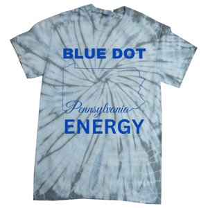 Blue Dot In A Red State Pennsylvania Vote Blue Dot Energy Tie-Dye T-Shirt