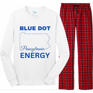 Blue Dot In A Red State Pennsylvania Vote Blue Dot Energy Long Sleeve Pajama Set