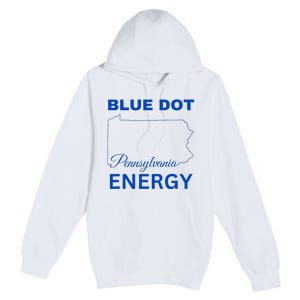 Blue Dot In A Red State Pennsylvania Vote Blue Dot Energy Premium Pullover Hoodie