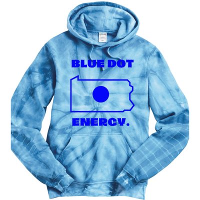 Blue Dot In State Pennsylvania Vote Kamala Harris Walz Tie Dye Hoodie