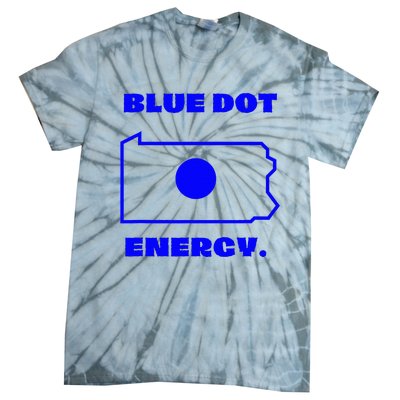 Blue Dot In State Pennsylvania Vote Kamala Harris Walz Tie-Dye T-Shirt