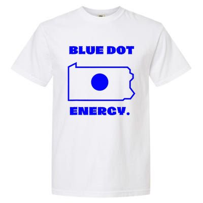 Blue Dot In State Pennsylvania Vote Kamala Harris Walz Garment-Dyed Heavyweight T-Shirt