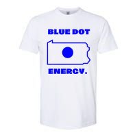 Blue Dot In State Pennsylvania Vote Kamala Harris Walz Softstyle CVC T-Shirt