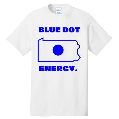 Blue Dot In State Pennsylvania Vote Kamala Harris Walz Tall T-Shirt