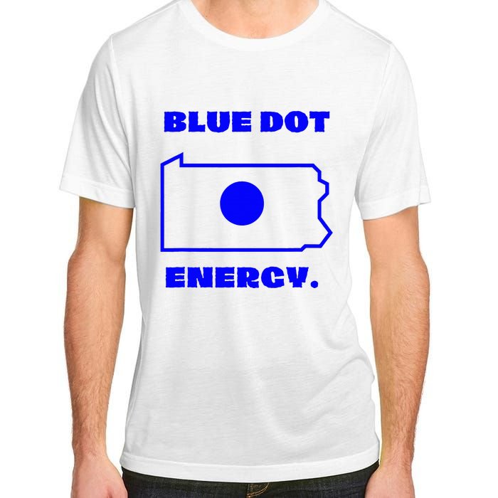 Blue Dot In State Pennsylvania Vote Kamala Harris Walz Adult ChromaSoft Performance T-Shirt