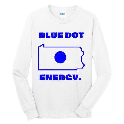 Blue Dot In State Pennsylvania Vote Kamala Harris Walz Tall Long Sleeve T-Shirt