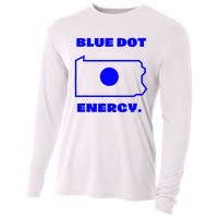 Blue Dot In State Pennsylvania Vote Kamala Harris Walz Cooling Performance Long Sleeve Crew