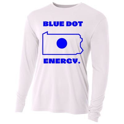 Blue Dot In State Pennsylvania Vote Kamala Harris Walz Cooling Performance Long Sleeve Crew