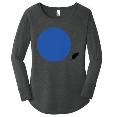 Blue Dot In A Red State Cat Vote Kamala Harris Walz Apparels Women's Perfect Tri Tunic Long Sleeve Shirt