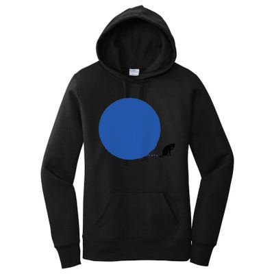 Blue Dot In A Red State Cat Vote Kamala Harris Walz Apparels Women's Pullover Hoodie