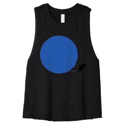 Blue Dot In A Red State Cat Vote Kamala Harris Walz Apparels Women's Racerback Cropped Tank